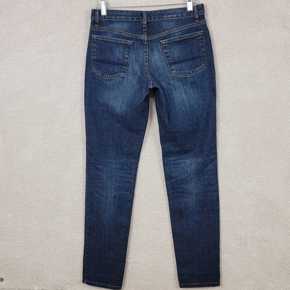 Lands' End Canvas Low Rise Dark Wash Bootcut Denim Blue Jeans Sz 26 NEW - Picture 2 of 12